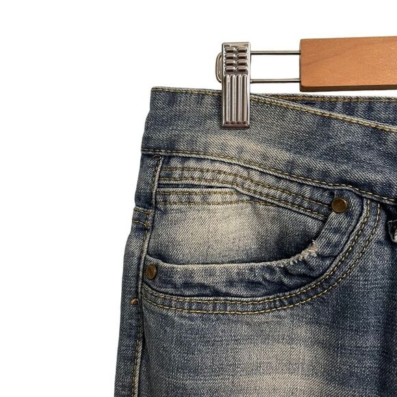 SoSoo Jeans 1971 Vintage Y2K Ripped Distressed Straight Jeans Size 29 - Picture 3 of 7